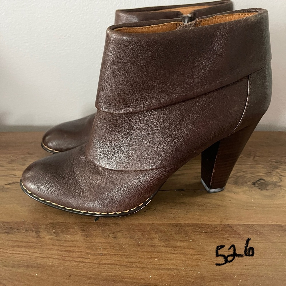 Sofft Dark Brown Heeled Boots - Picture 6 of 12